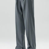Arthur - Pleated Trousers with Split Hem