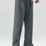 Arthur - Pleated Trousers with Split Hem