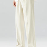 Arthur - Pleated Trousers with Split Hem