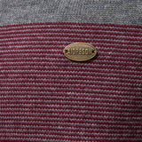 Miles - Contrast Striped Quarter-Zip Sweater