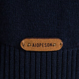 Miles - Contrast Striped Quarter-Zip Sweater