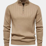 Ian - Striped Half-Zip Sweater