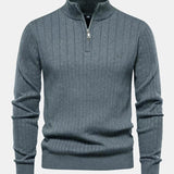 Ian - Striped Half-Zip Sweater