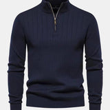 Ian - Striped Half-Zip Sweater