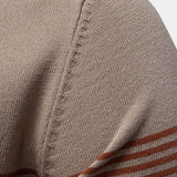 Tristan - White Polo with Stripe Detail