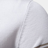 Tristan - White Polo with Stripe Detail