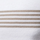 Tristan - White Polo with Stripe Detail