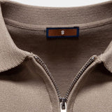 Tristan - White Polo with Stripe Detail