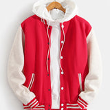 Samuel - Contrast Trim Baseball Jacket