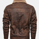 Thierry - Faux Suede Jacket with Faux Fur Lining