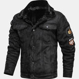 Thierry - Faux Suede Jacket with Faux Fur Lining