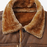 Thierry - Faux Suede Jacket with Faux Fur Lining