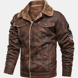 Thierry - Faux Suede Jacket with Faux Fur Lining