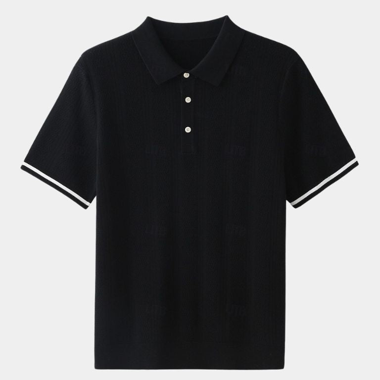 Brian - Brown Textured Polo