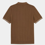 Brian - Brown Textured Polo