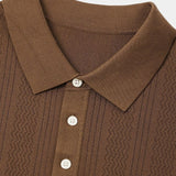 Brian - Brown Textured Polo