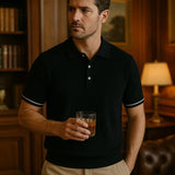 Brian - Brown Textured Polo
