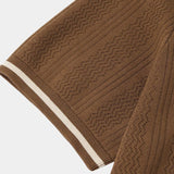 Brian - Brown Textured Polo