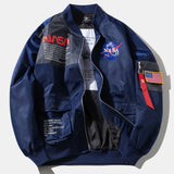 Jack - Oversized Bomber Jacket with NASA Print