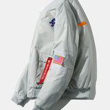 Jack - Oversized Bomber Jacket with NASA Print