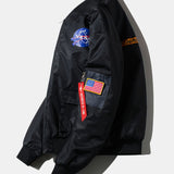 Jack - Oversized Bomber Jacket with NASA Print