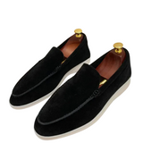Gavin - Classic Suede Penny Loafers