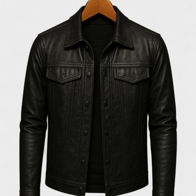 Fabien - Zip-Up Biker Jacket