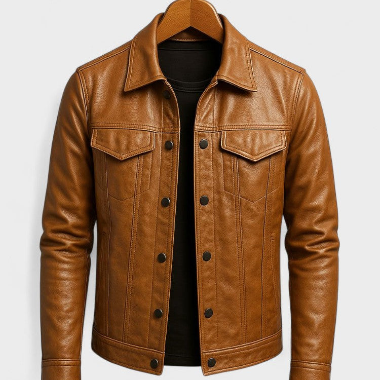 Fabien - Zip-Up Biker Jacket