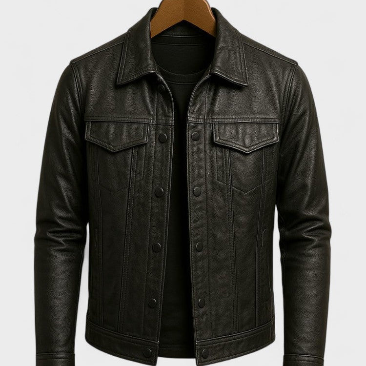 Fabien - Zip-Up Biker Jacket