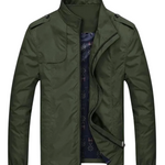 Desmond men's military jacket in Military Green, view 2