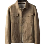 Norris men's faux leather jacket, view 4