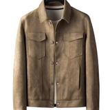 Norris men's faux leather jacket, view 4