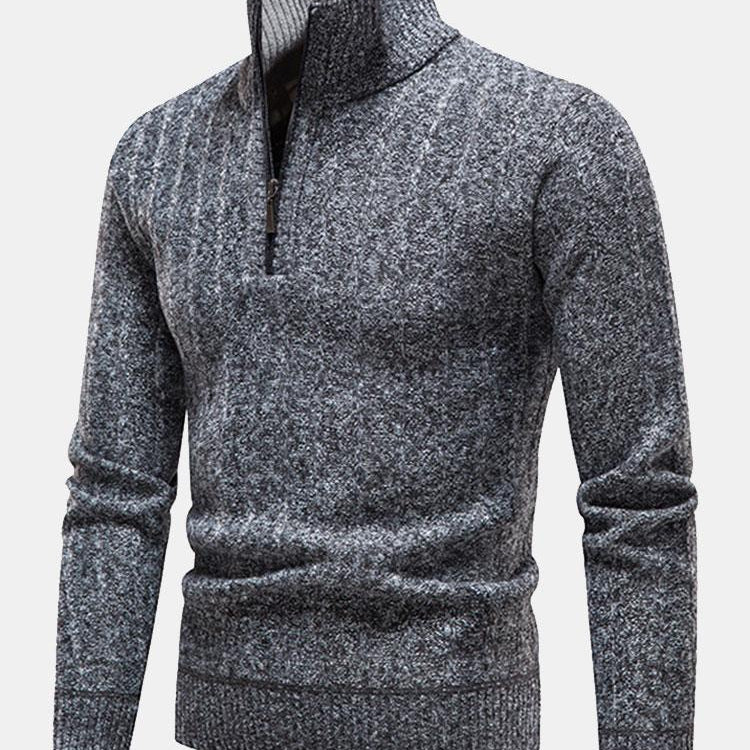 Weston - Textured Quarter-Zip Sweater
