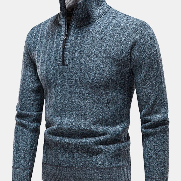 Weston - Textured Quarter-Zip Sweater