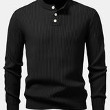 Silas - Ribbed Henley Sweater