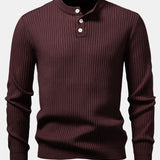 Silas - Ribbed Henley Sweater