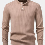 Silas - Ribbed Henley Sweater
