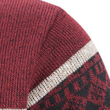Weston - Geometric Print Zip Sweater