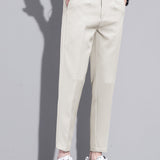 Andre - Slim Fit Cropped Trousers