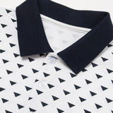 Brent - Black Patterned Polo