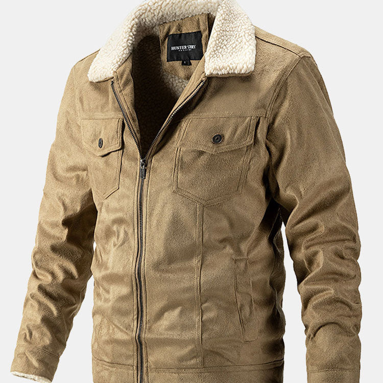 Crosby - Faux Suede Jacket with Teddy Lining