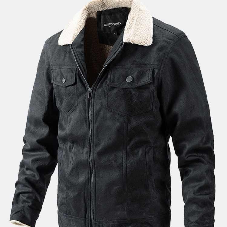 Crosby - Faux Suede Jacket with Teddy Lining
