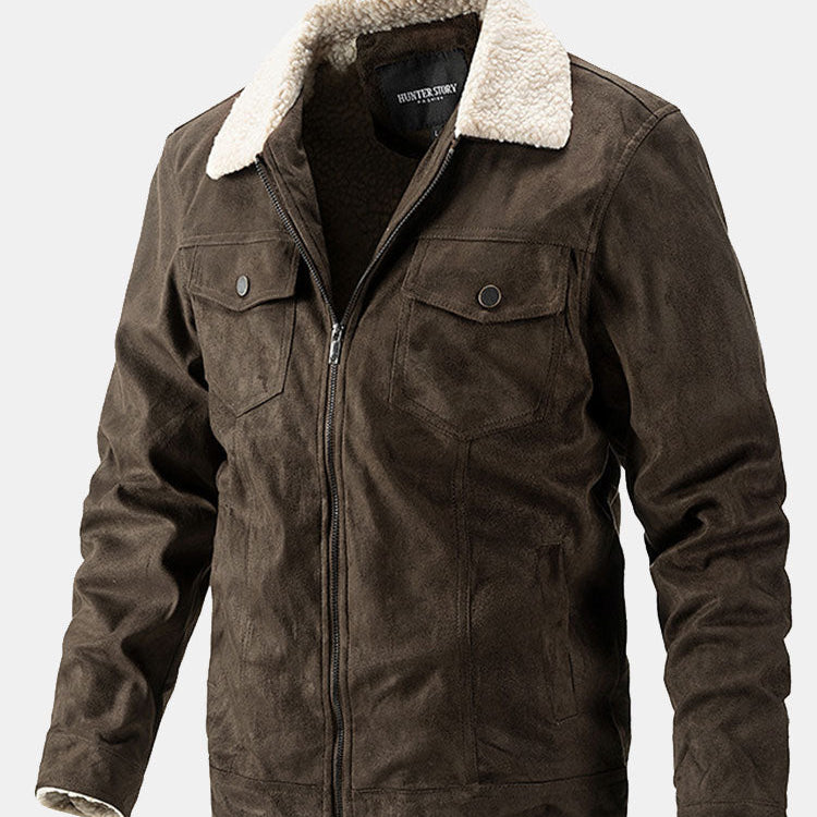 Crosby - Faux Suede Jacket with Teddy Lining