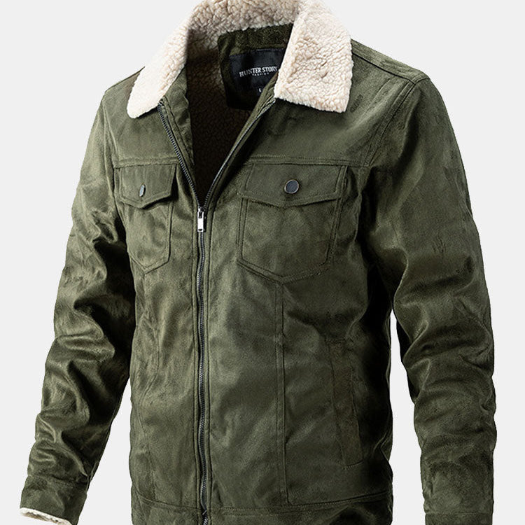 Crosby - Faux Suede Jacket with Teddy Lining