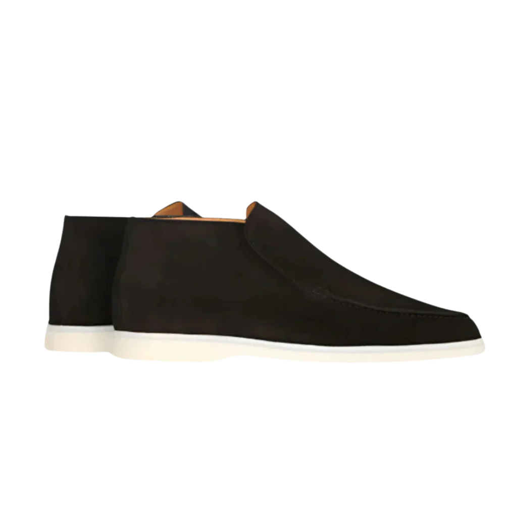 Dylan - Suede Loafers with Raised Sole