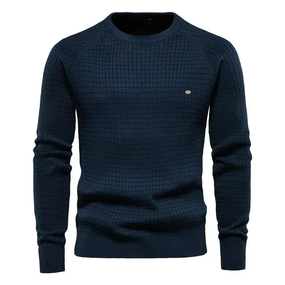 Hayden - Elegant Check Pattern Sweater