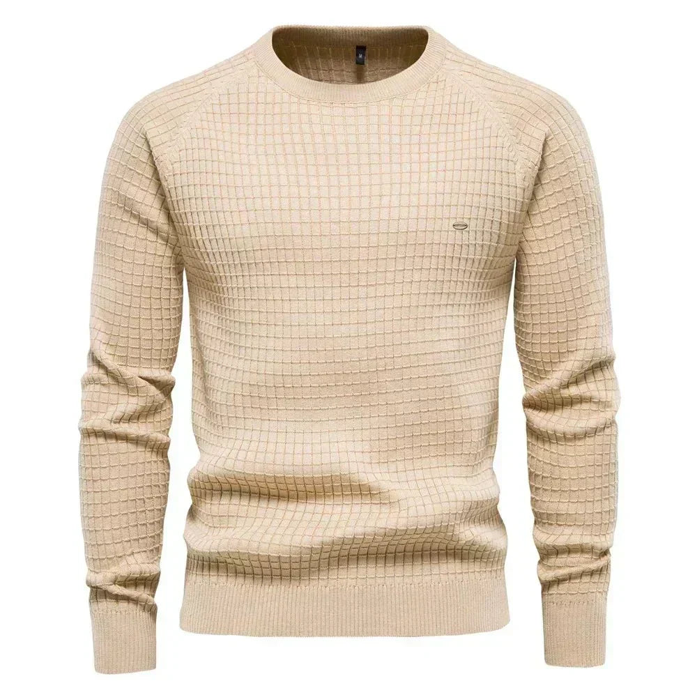 Hayden - Elegant Check Pattern Sweater