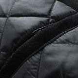 Leo - Wool-Look Baseball Jacket with Faux Leather Sleeves