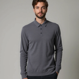 Brett - Plain Long Sleeve Polo