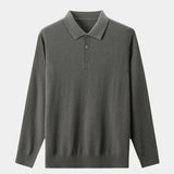 Brett - Plain Long Sleeve Polo